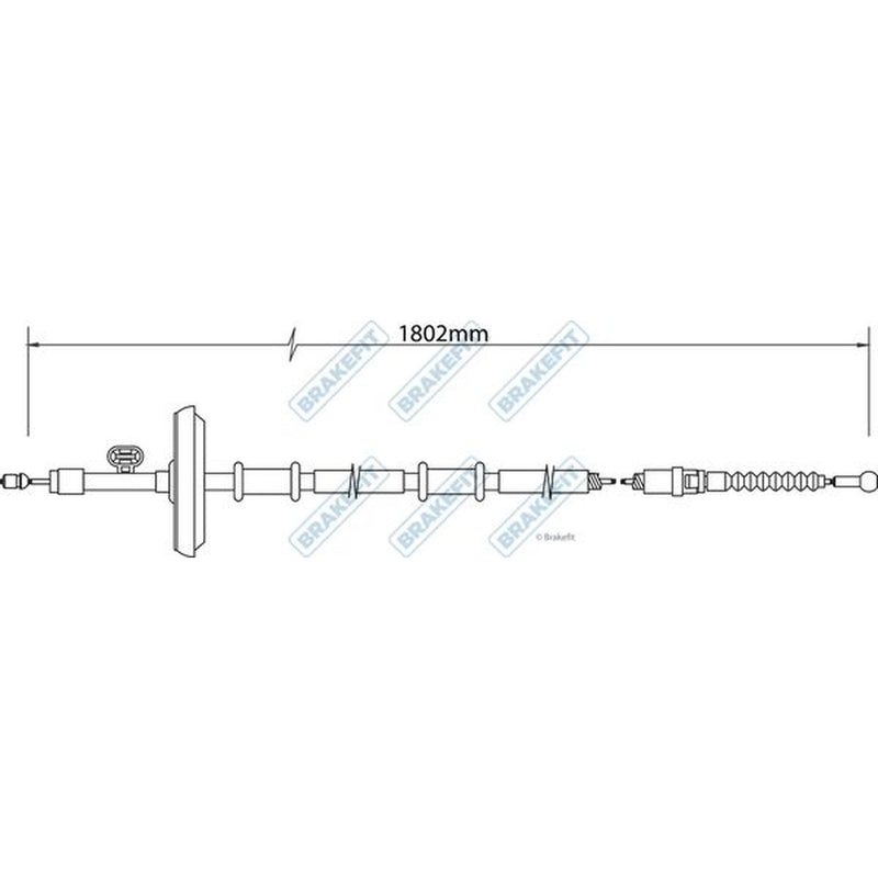 Apec Handbrake Cable Right Rear BBC3457