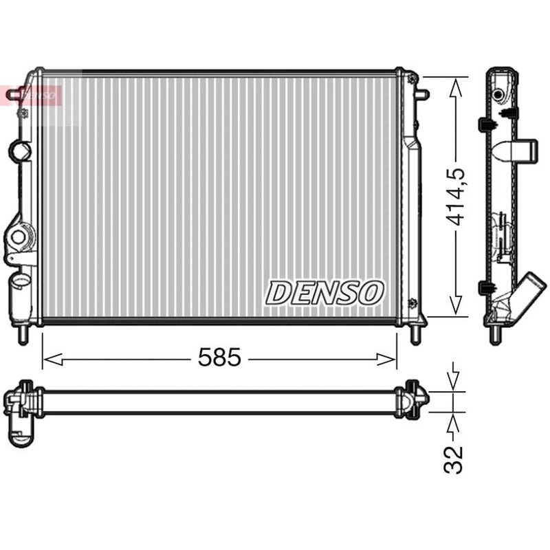 Denso Engine Radiator DRM23034