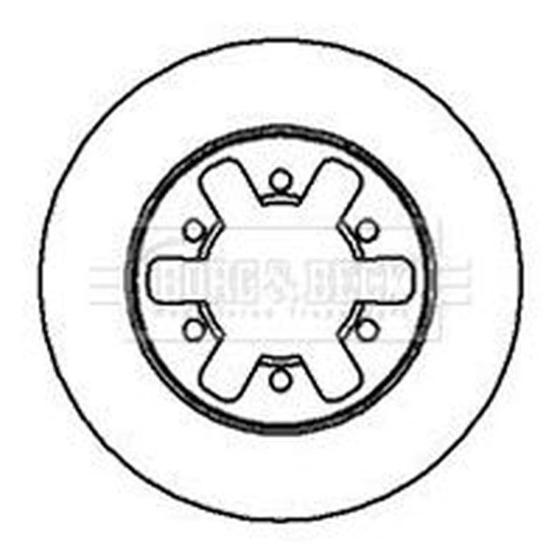 Borg & Beck 2 x Vented Front Brake Discs BBD5009