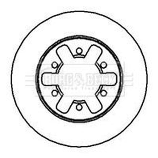 Borg & Beck 2 x Vented Front Brake Discs BBD5009