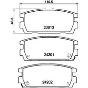 DON Rear Brake Pad Set PCP1554