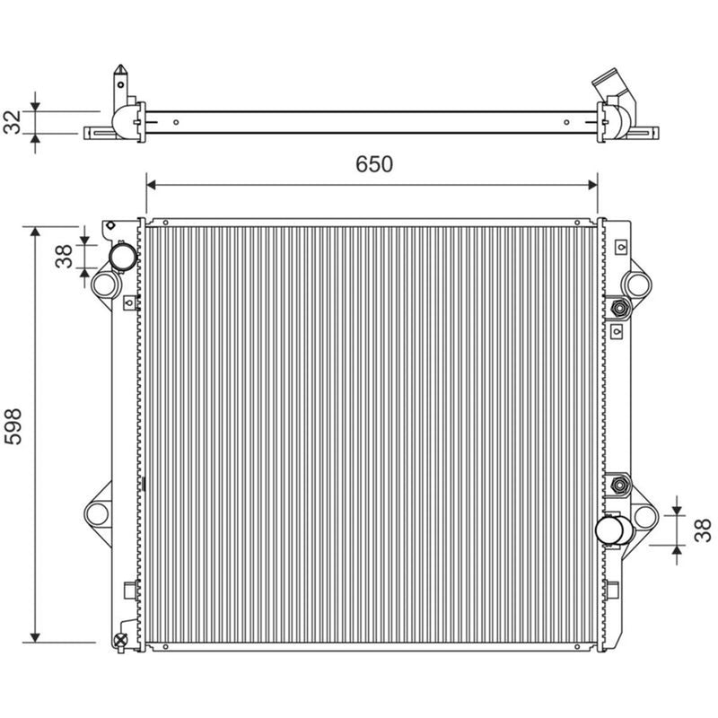 Valeo Engine Radiator 701410