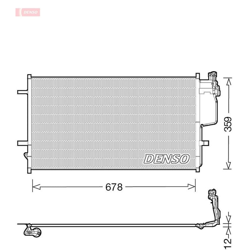 Denso Air Conditioning Condenser DCN44010
