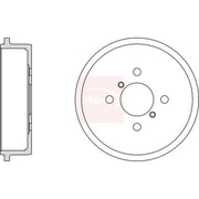Apec Brake Drum Assembly Rear DRM9966