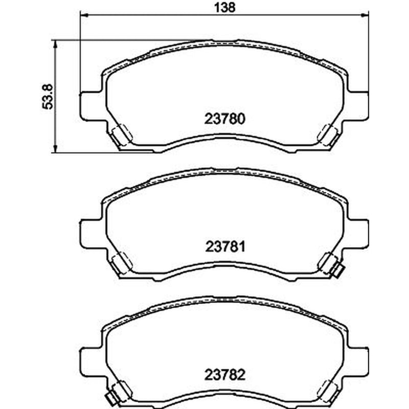 DON Front Brake Pad Set PCP1943