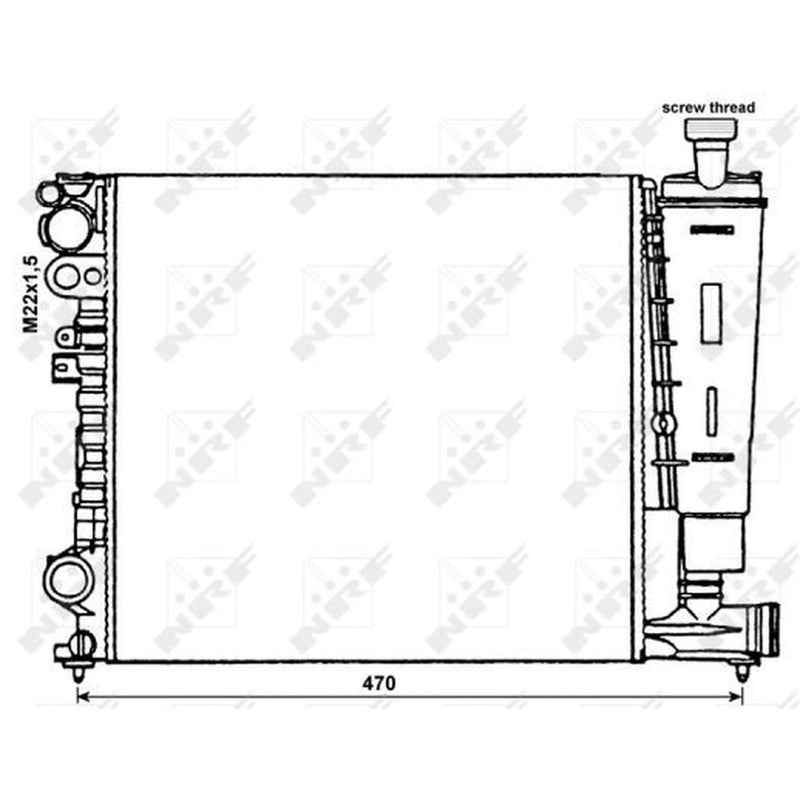 NRF Engine Radiator 58959