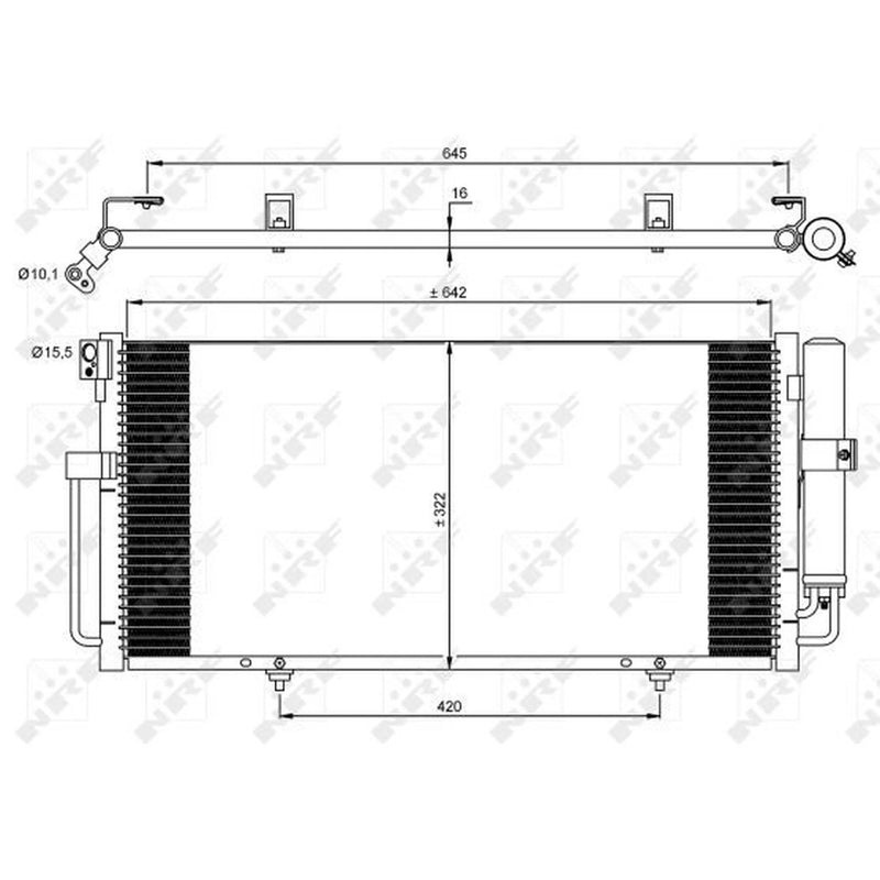 NRF Air Conditioning Condenser 35875