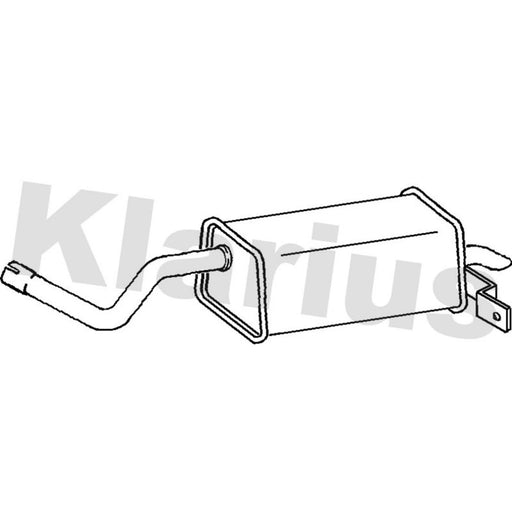 Klarius Box With Tail Pipe Rear RN825M