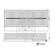 Febi Engine Air Filter 176455