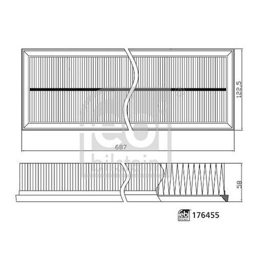 Febi Engine Air Filter 176455