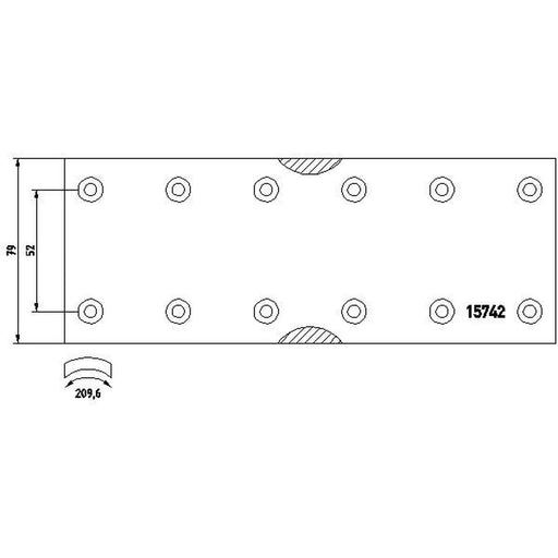 DON Don Cv Brake Lining Set MB80812S7121