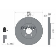 Textar 2 x Vented Front Brake Discs 92269303