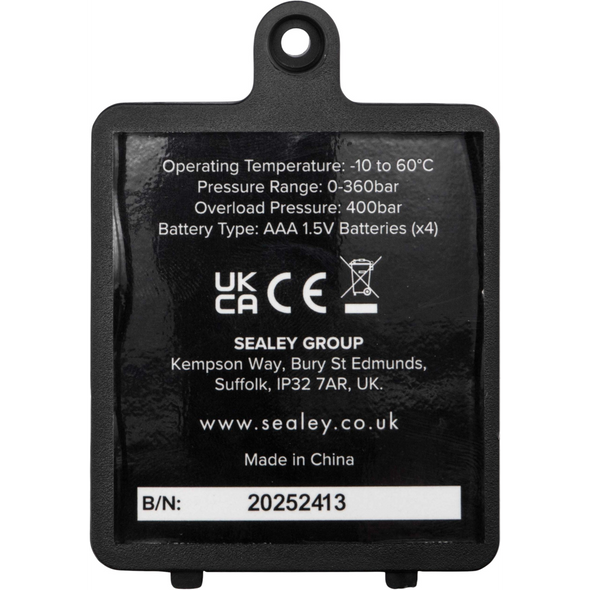 Sealey Battery Cover