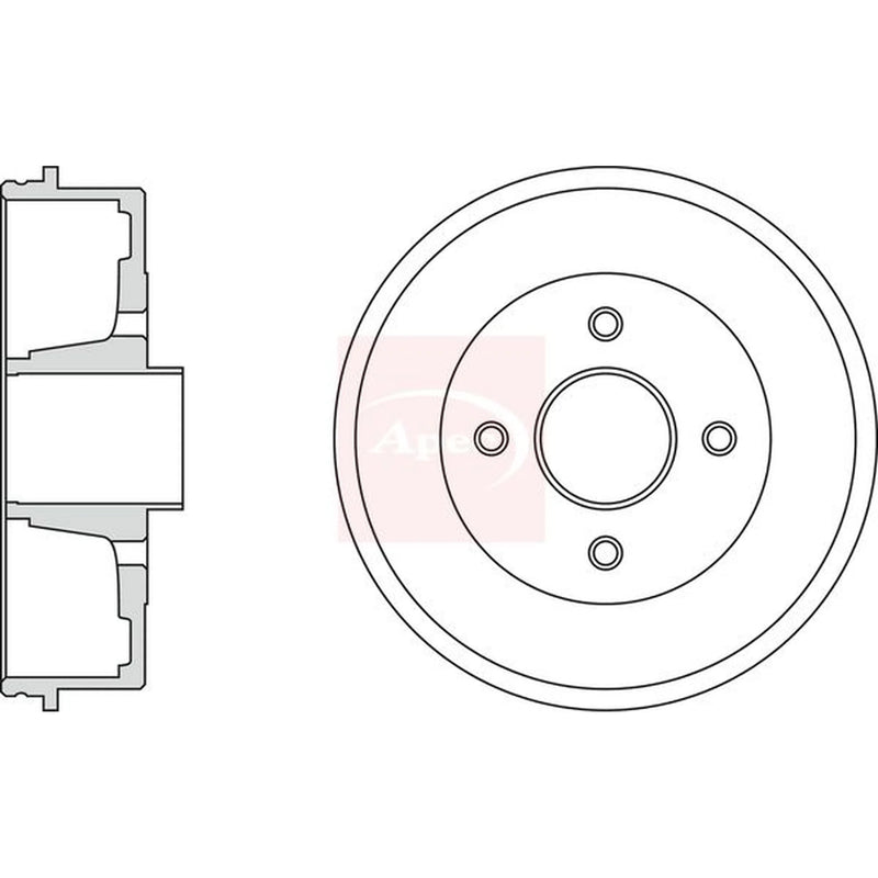 Apec Brake Drum Assembly Rear DRM9911