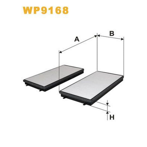 WIX Cabin Air Filter (Pollen Filter) WP9168