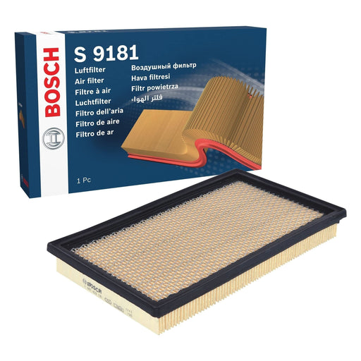 Genuine Bosch Car Air Filter S9181 Fits Mini Cooper S - 1.6 - 02-08 1987429181 Bosch  - Town Parts