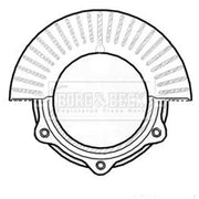 Borg & Beck 2 x Vented Front Brake Discs BBD6022S