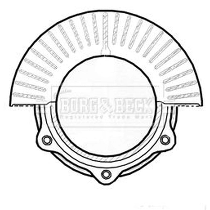 Borg & Beck 2 x Vented Front Brake Discs BBD6022S