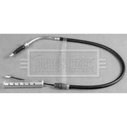 Borg & Beck Handbrake Cable Left Rear BKB3803