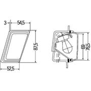 Hella Auxiliary Direction Indicator lateral installation C 2BM 004 312-051