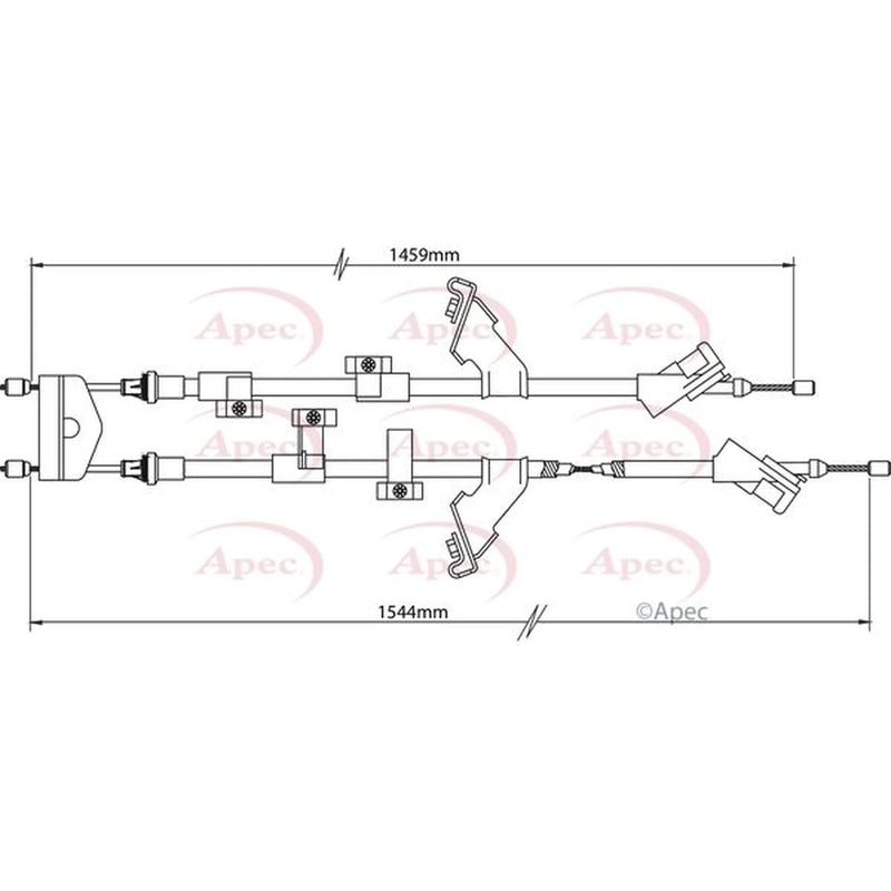 Apec Handbrake Cable Centre CAB1152