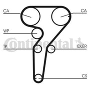 Continental CTAM Timing Belt Kit with Rollers CT877K3