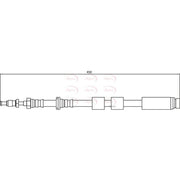 Apec Brake Hydraulic Hose Line Rear Left HOS4153