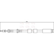 Apec Brake Hydraulic Hose Line Rear Left HOS4153