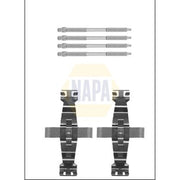 NAPA Brake Pad Accessory Fitting Kit Front NFK1265