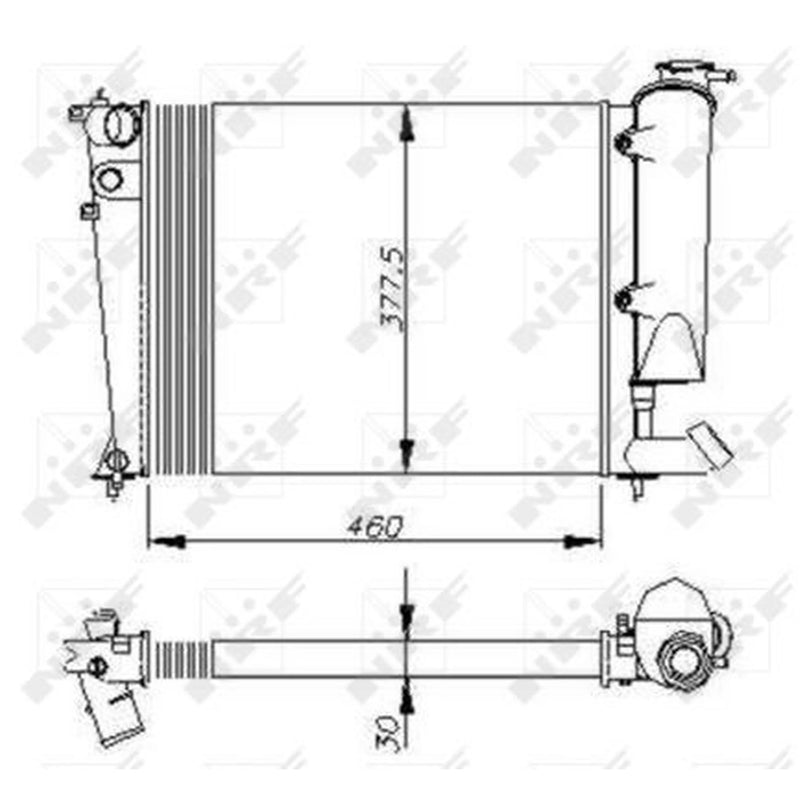 NRF Engine Radiator 58823
