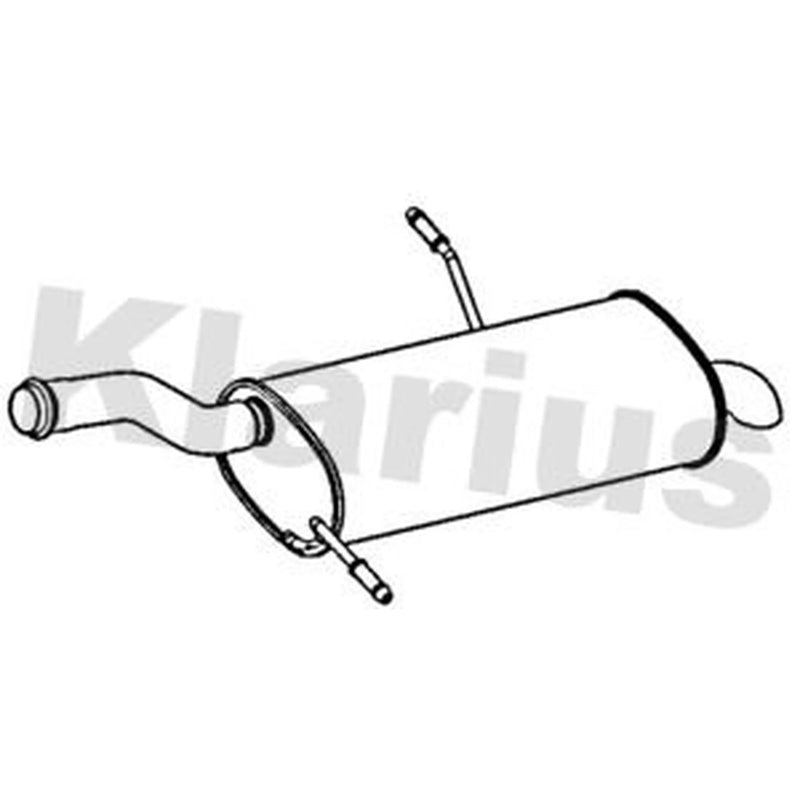 Klarius Box With Tail Pipe Rear CN722E