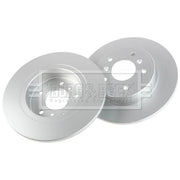 Borg & Beck 2 x Solid Rear Brake Discs BBD5367