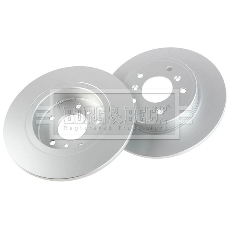 Borg & Beck 2 x Solid Rear Brake Discs BBD5367