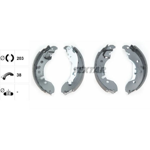 Textar Brake Shoe Set Axle Kit 91080700