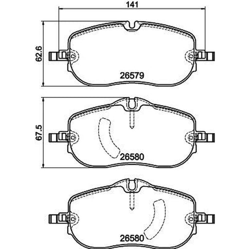 DON Front Brake Pad Set PCP2071