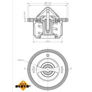NRF Thermostat,Coolant 725084