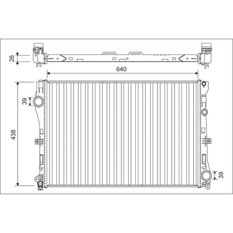 Valeo Engine Radiator 701142
