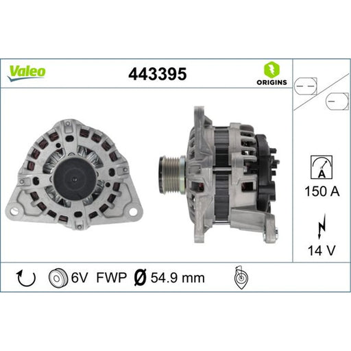 Valeo Car Alternator 12V 443395