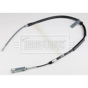 Borg & Beck Handbrake Cable Left Rear BKB3581
