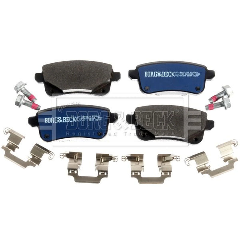 Borg & Beck 4 x Rear Brake Pad Set BBP2538