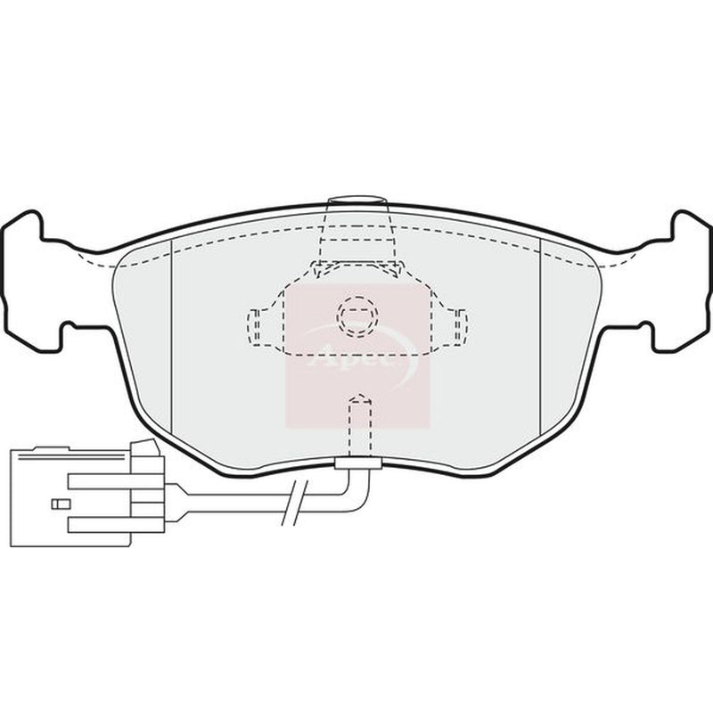 Apec Front Brake Pad Set PAD877