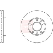 Apec 2 x Vented Front Brake Discs DSK2730