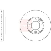 Apec 2 x Vented Front Brake Discs DSK2730