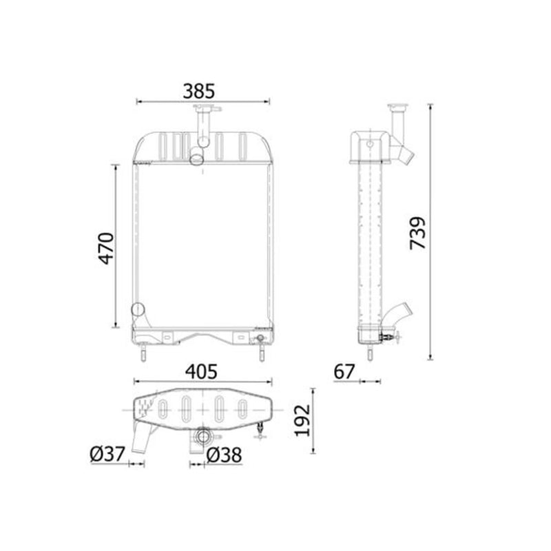 Mahle Engine Radiator CR 2414 000P