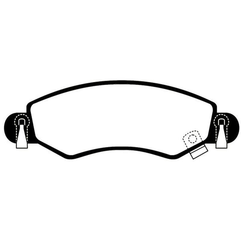 Abtex Front Brake Pad Set PLU3744