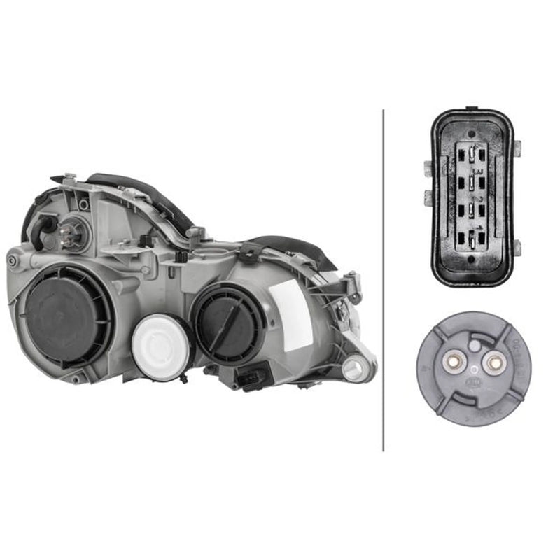 Hella Headlight Headlamp H7/H7 Left 1D9 007 450-131
