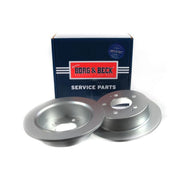 Borg & Beck 2 x Solid Rear Brake Discs BBD5169