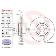 Brembo Front Brake Discs 09.C064.11
