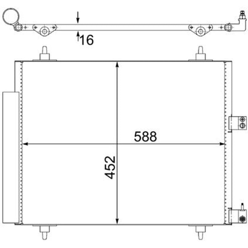 Mahle Air Conditioning Condenser AC 515 000S