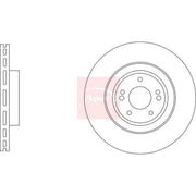 Apec 2 x Vented Rear Brake Discs DSK3531
